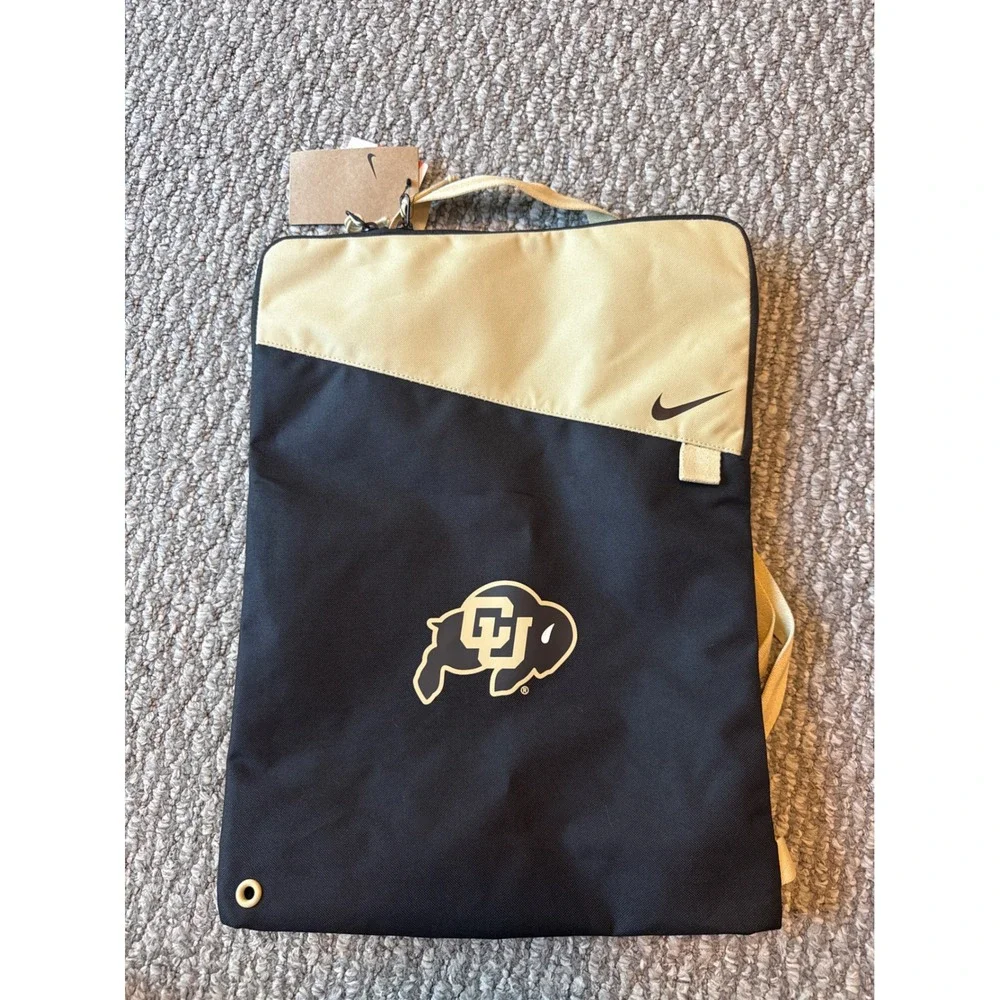 Nike Colorado Buffaloes 2024 Utility Gymbag Black Gold Backpack HM5135-010 NWT